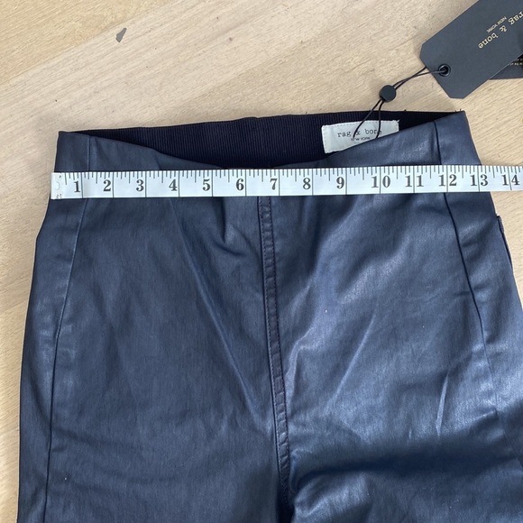 Rag & Bone navy high rise pull on skinny jeans - Picture 8 of 9